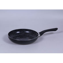 Full 3.0mmx3003 Aluminium Alloy Fry Pan with Non-Stick 2-Layer Marble Coating and Induction Base